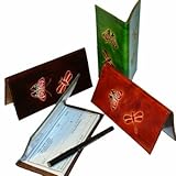 Womens Leather Butterfly & Dragonfly Checkbook Cover Wallet