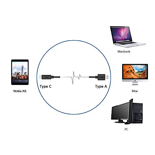 image for UNITEK USB 3.0 Type C to Standard Type A Male Charge & Data Cable 3.28