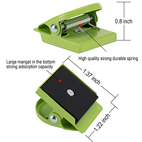 Magnetic Metal Clip - 16Pack Magnets Clips Colorful Refrigerator Whiteboard Wall Magnetic Memo Note Clip Metal Clip