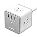 Huntkey 4 Outlets Surge Protector, 3 USB Ports 5V/2.4A, 5-Foot Heavy Duty Extension Cord, SMC407
