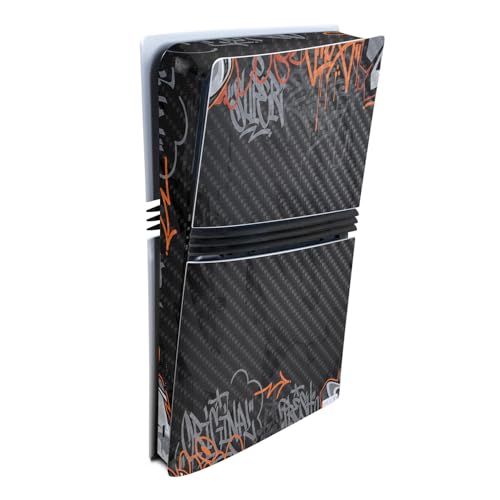 Carbon Fiber Gaming Skin Compatible with Sony PlayStation 5 PS5 Pro Console - O…