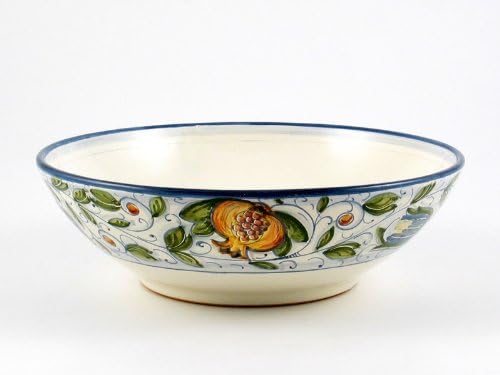Amazon.com | Hand Painted Italian Ceramic 9.8-inch Serving Bowl Venezia ...