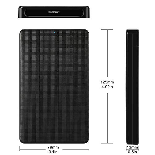 Neeyer 2.5" Hard Drive Enclosure USB 3.0 to SATA III External HDD/SSD Enclosure - Optimized for 9.5mm 7mm 2.5" SSD, Tool Free UASP 2TB - Thumbnail 4