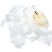 White Feather 400pcs Natural Beautiful Goose Feathers 3.15-4.72 inch for Various DIY Craft Headdress Earrings and Wedding Birthday Festival Home Party Decorations & Bridal Baby Shower