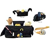 Stroller Organizer | 2 Insulated Cup Holders 1 Large Central Pocket 3 Accessory Pockets | Velcro Strap to Attach | Easy Fold for Storage | Easy to Clean | Best Universal Umbrella Stroller and Buggy Organizer Bag for Baby By Bambungles