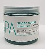 Bio Creative Lab Spa Sugar Scrub, Spearmint plus Vanilla, 16 Ounce