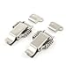 2 Set Aviation Toolbox Silver Tone Metal Draw Toggle Latch Catch 73mm
