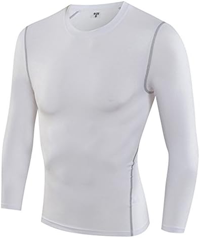 Men Boy Running Moisture Wicking Quick Dry Compression Base Layer Tight Top Under Skin Long Sleeve Sport Shirt