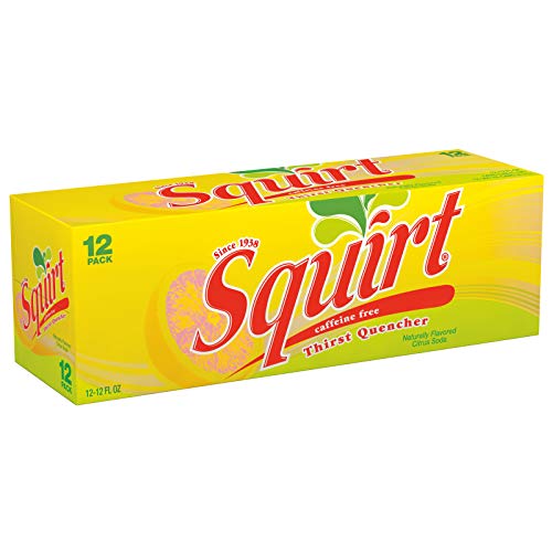 SQUIRT SODA, GRAPEFRUIT, 12 FL OZ CANS, 12 PACK