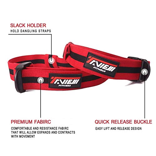 TAVIEW Occlusion Bands,4 Pack (2 Bicep Bands,2 Leg Bands), Comfortable