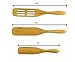 Crate Collective 3-Piece Bamboo Spurtle Set (Stirring Spatula/Spoon) - 9-Inch Spurtle, 12-Inch Spurtle, and 12-Inch Slotted Spurtle