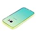 AIIYG DS(TM) Samsung Galaxy S7 Edge, G9350 Gradient Color Mirror Soft TPU Case with Shockproof PC Bumper for S7 Edge (Green)