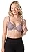 Loving Moments by Leading Lady Women's Wirefree Padded Lace Nursing Bra, Baked Blush Tone Quail, 34C