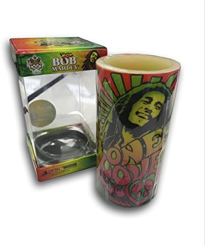 Ksale Pillar real wax LED candle unique featuring Bob Marley in assorted styles lights home decor artsy graphics great gift for all ages awesome design warmer setting lighter by