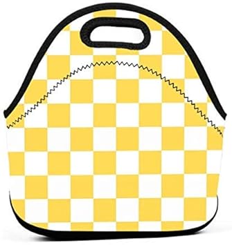 checkerboard lunch bag