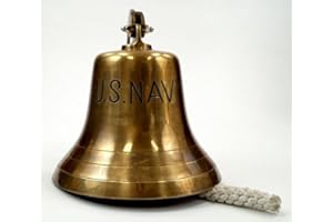 Brass Us Navy Bell, Antique Finish
