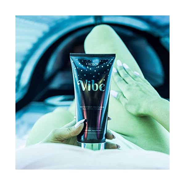 Onyx-Vibe-Indoor-Tanning-Lotion-Rapid-Tan-Effect Onyx Vibe Sunbed Tanning Accelerator - Tanning Cream with No Bronzer - Extreme Silicone Emulsion - Tan Intensifier with…