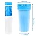 Upgrade 2 in1 Dog Paw Cleaner & Pet Grooming Brush - Portable Pet Paw Cleaner with Towel,Soft Silicone dog foot washer for Dog Cat Grooming with Muddy Paws (Blue,X-Large)