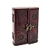 MONTEXOO Genuine Handmade Vintage Leather Bound Journal with Lock For Men Women Large Blank Pages hand embossed dnd book shadow