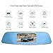 Cinlitek HD Mirror Car Dash Cam Front and Rear Dual Dash Cam Rear View Mirror Camera,5 Inch IPS Screen Back up Car Camera 1080P Super Night Vision with Waterproof Reversing Cam, Dash Camera for Cars