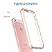 JETech Case for iPhone SE 2016 (Not for 2020), iPhone 5s and iPhone 5, Non-Yellowing Shockproof Phone Bumper Cover, Anti-Scratch Clear Back (Rose Gold)