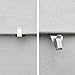 WishDirect Vinyl Siding Hooks (10 Pack), Heavy Duty Stainless Steel Low Profile No-Hole Hanger Hooks