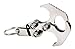 Gracefulvara Multifunctional Folding Grappling Hook Climbing Claw Outdoor Carabiner Survival Tool