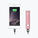 iXCC Mini 3400mAh Portable Charge (3rd Generation) Lipstick-Sized Power Bank Compact Aluminum External Battery for iPhone, Galaxy and More - Pink