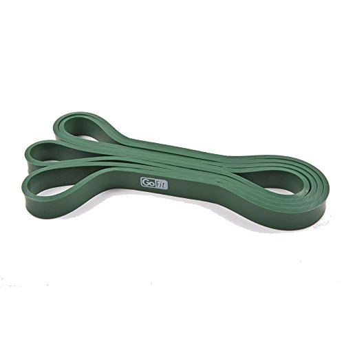 GoFit .75-Inch Wide Super Band with Exercise Manual, Green, 30-50-Pound