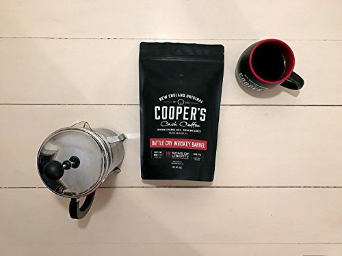 Ethiopian Rye Whiskey Barrel Aged Coffee Ground - Single Origin Ethiopian Coffee Beans Aged in Rye Whiskey Barrels - Battle Cry - 12 oz Bags,Ground
