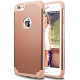 iPhone 6 Case,[4.7inch]by Ailun,Soft Interior Silicone Bumper&Hard Shell Solid PC Back,Shock-Absorption&Skid-proof,Anti-Scratch Hybrid Dual-Layer Slim Cover[Rose Gold]