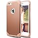 AILUN Phone Case for iPhone 6s iPhone 6 Soft Interior Silicone Bumper Hard Shell Solid PC Back Shock-Absorption Skid-Proof Anti-Scratch Hybrid Dual Layer Slim Cover Rosegold