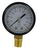 SIMMONS MFG 1305 100PSI 1/4" PRESURE GAUGE
