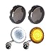 NTHREEAUTO Smoked Bullet Front Turn Signals LED Lights Panel Compatible with Harley Dyna Road Street Glide Road King Iron 883 Street Bob primary