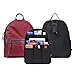 ZTUJO Felt Backpack Organizer Insert, Round Top Purse Organizer, Backpack Purse And Travel Backpack For Women Travel Backpack For Man Backpack, Black, Large