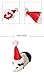 Mummumi® Pet Holiday and Christmas Hat, Pet Santa Hat Costume Christmas Collection Pet Accessory for Cat Rabbit Hamster Guinea Pig, Small, Red (A)