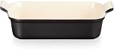 Le Creuset Heritage Rectangular Dish Stoneware 26 cm Matte Black 2.4L view 3