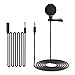 Computer Microphone lavalier lapel Mic for selfie iphone camera podcast pc gopro