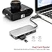 Lenovo USB C Hub, Type C Adapter with USB C Charging Port, 7 in 1 USB-C to HDMI Output, USB 3.0, SD & MicroSD Card Reader, Portable for MacBook Pro, Chromebook and More Type-C Devices