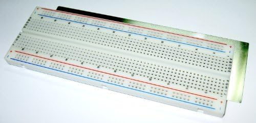 BB830 Solderless Plug-in BreadBoard, 830 tie-points, 4 power rails, 6.5 x 2.2 x 0.3in (165 x 55 x 9mm) by BusBoard Prototype Systems