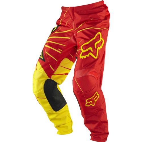 Fox Racing 180 Rockstar Men's MotoX Motorcycle Pants - Red/Yellow / Size 30
