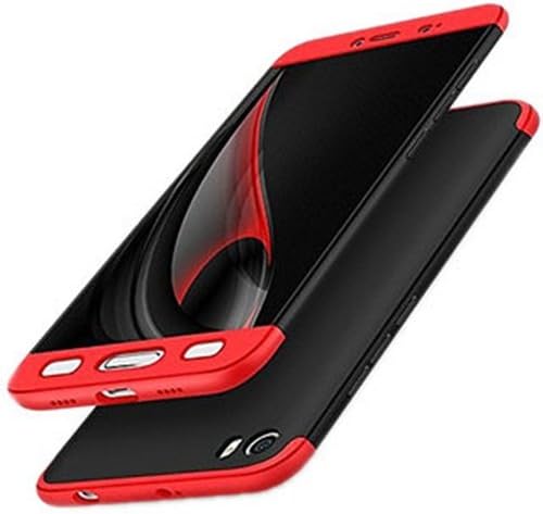 Infinite Galleria ® 3 in 1 Full 3D 360 Degree Protection Hybrid Hard Bumper Back Case Cover for Vivo Y53 - Black & Red