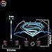 3D Optical Illusion Night Light - 7 LED Color Changing Lamp - Cool Soft Light Safe For Kids - Solution For Nightmares - DC Comics Justice League Batman and Superman