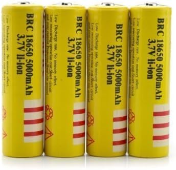 STAND HIGH® 3.7V 18650 4PCS 5000mah Rechargeable Protected Lithium li-ion Battery