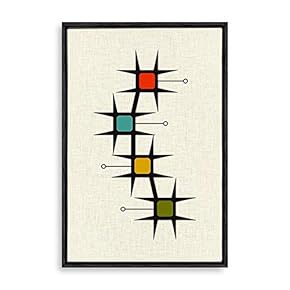 Framed Abstract Colorful Home Artwork for Living Room Bedroom