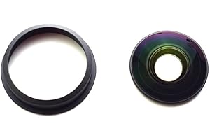 Jakoly [1 Pcs] Camera Lens Glass Replacement for Insta360 X4, 360° Lens Repair Part with Mounting Ring, Compatible with Insta