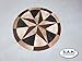 Rug Leather Star Cow Hide Patchwork Area Round Carpet 40''