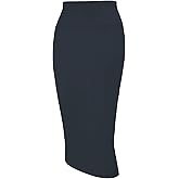Tapata Women's Office Work Pencil Skirt Stretch High Waist Below Knee Bodycon for Business Casual