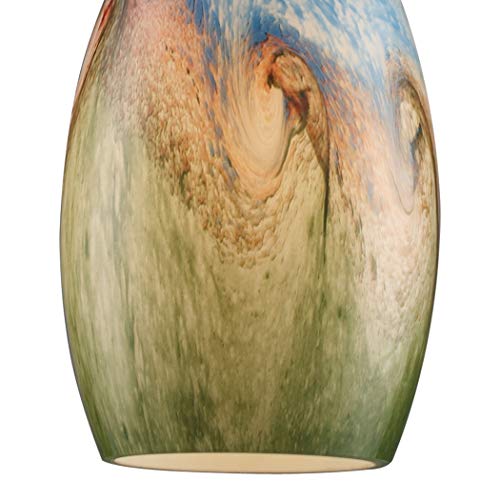 Elk 10077/1 Geologic 1-Light Pendant In Satin Nickel (Pattern may vary slightly) - Thumbnail 5