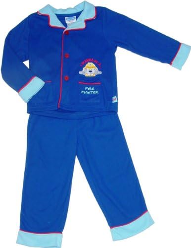 Bob Bebe TODDLER FLANNEL Novelty Pajamas (2T, BUILDER Lt Blue)